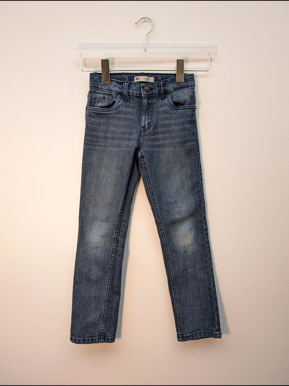 Levi's 511 Kids 6/7 Dark Blue Denim Jeans: Classic Five-Pocket Straight Leg